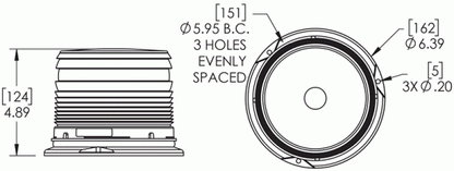 Grote 6.5in LED Beacon Light